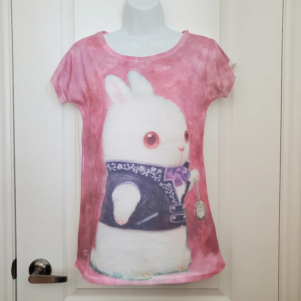 White Rabbit Tee - Alice In Wonderland - Picture 7 of 11